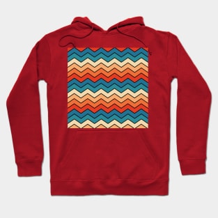 retro zig zag Hoodie